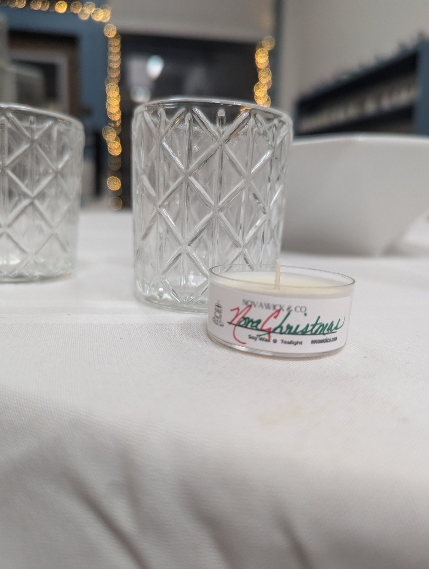 Clear Tea light Holder