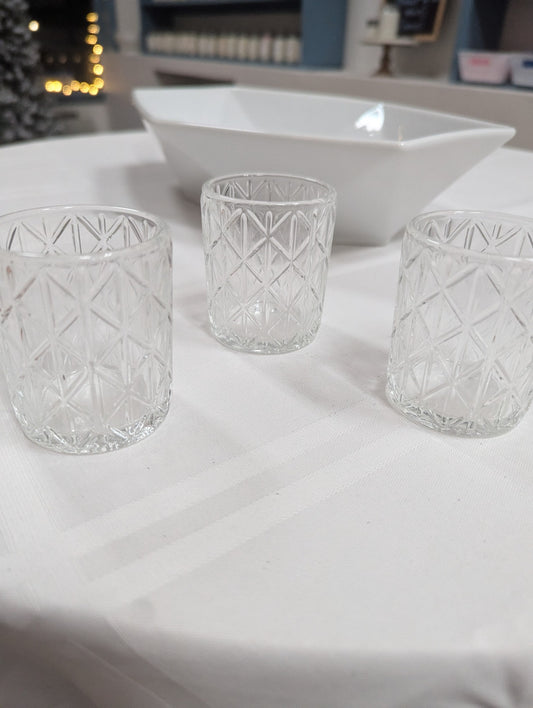 Clear Tea light Holder