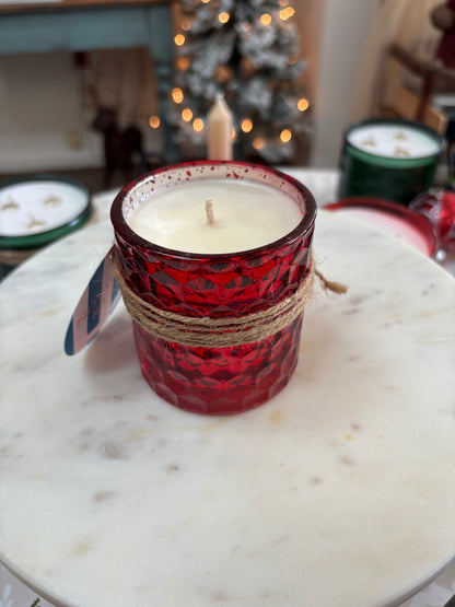 6oz Red Honeycomb Candle