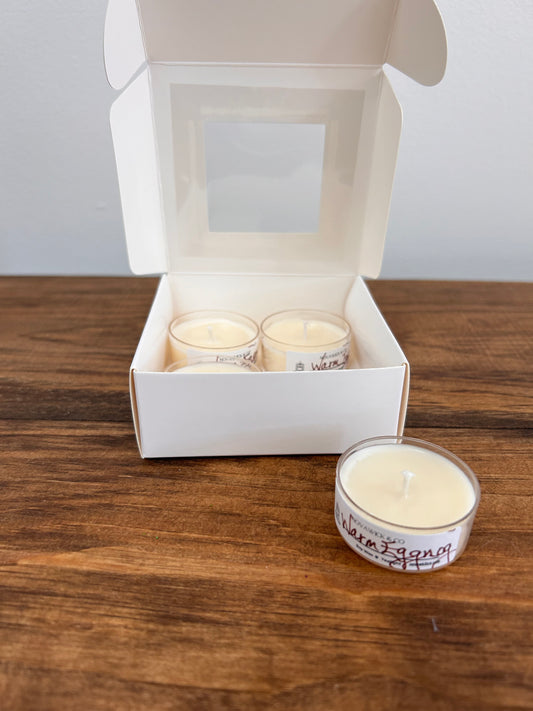 Warm Eggnog Tea Light 4-Pack